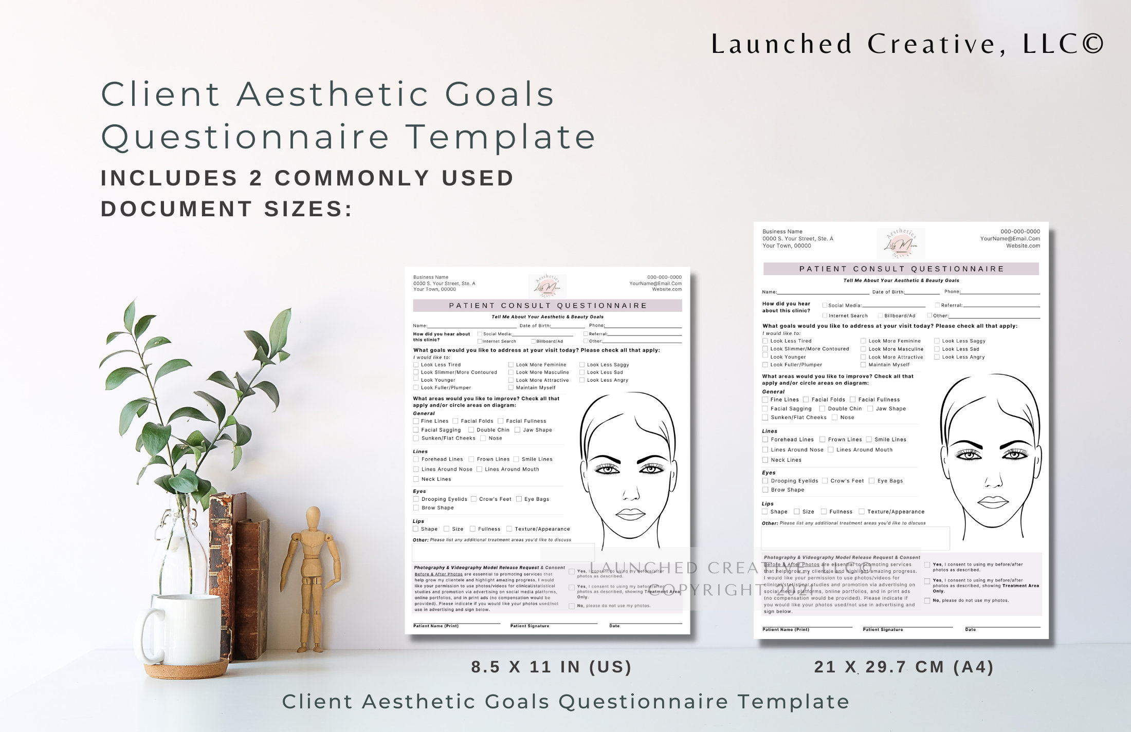 Tox Injector Form Tox Filler Consult Questionnaire | Printable Neurotox Botox® Filler ...