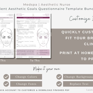 Tox Injector Form Tox Filler Consult Questionnaire BUNDLE | Neurotox Botox Filler Consult ...