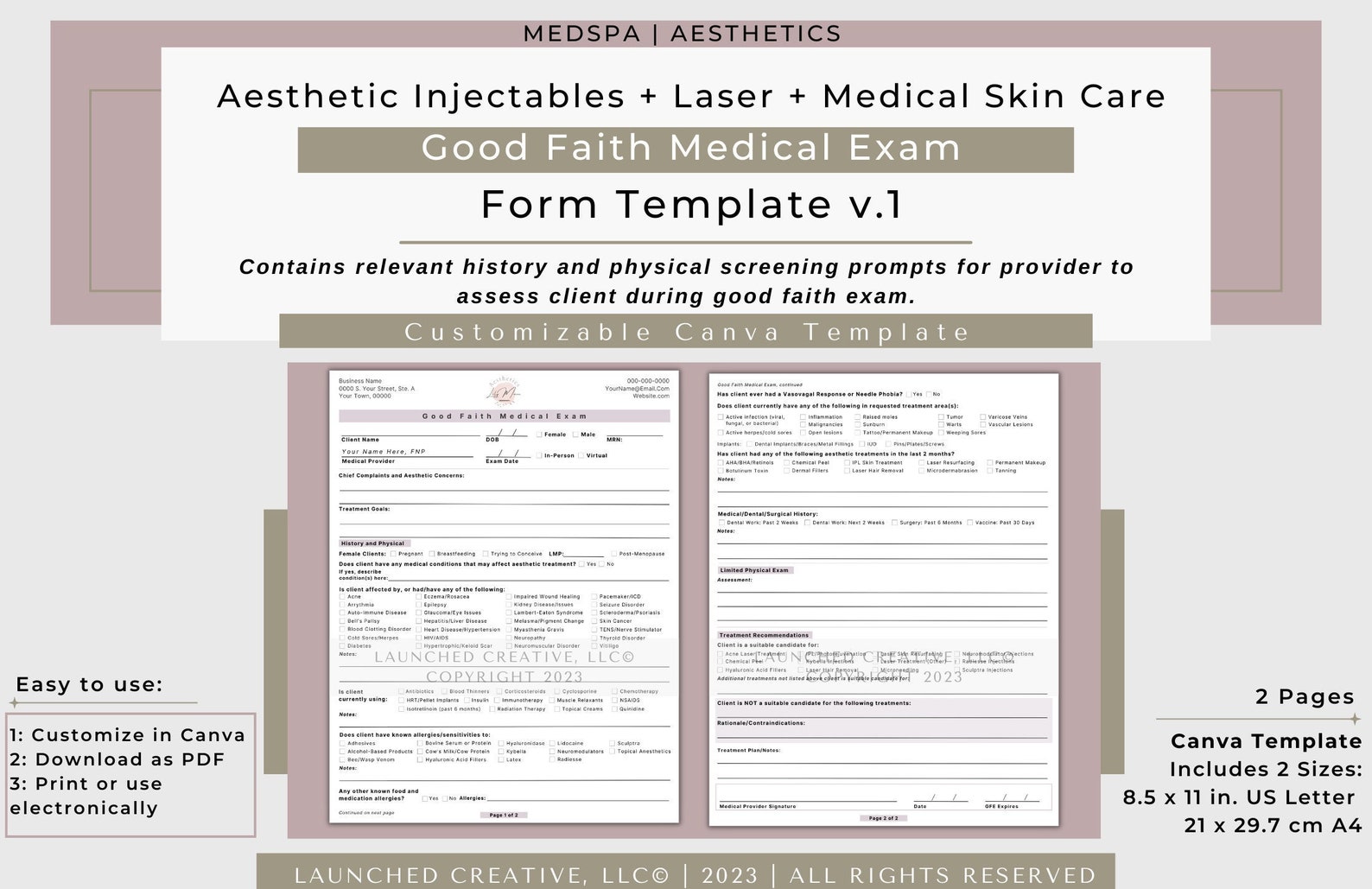 Good Faith Medical Exam Template Aesthetic Injectables Laser Peel Good Faith Medical Exam Template Aesthetic Injectables Laser Peel