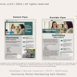 Hormone Pellet Therapy Flyer Template HRT Marketing Sell Sheet BHRT Pellet Marketing Flyer Hormone Pellet Advertising Canva image 5