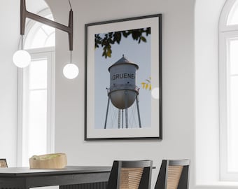 Gruene Texas Wasserturm Fotografie. Oberhalb der Grünen Halle.
