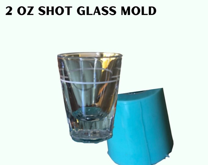 2 Oz Shot Glass Mold, Glass Mold Etsy