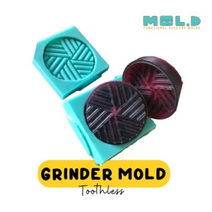 Round grinder mold, herb grinder mold epoxy resin mold, silicone mold for resin