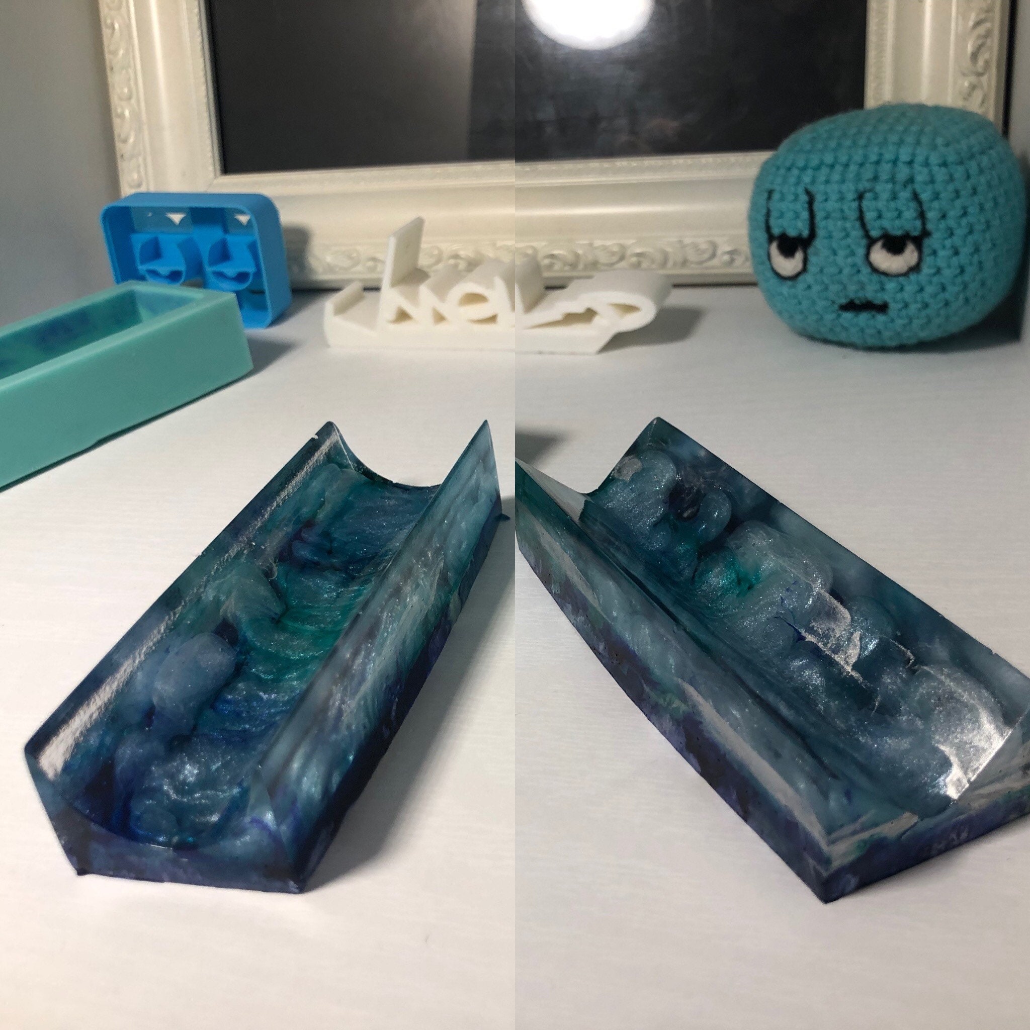 Cigar Rest Mold, Pre-roll Holder Blunt Holder Silicone Mold for Resin, Add  on Mold for Rolling Tray
