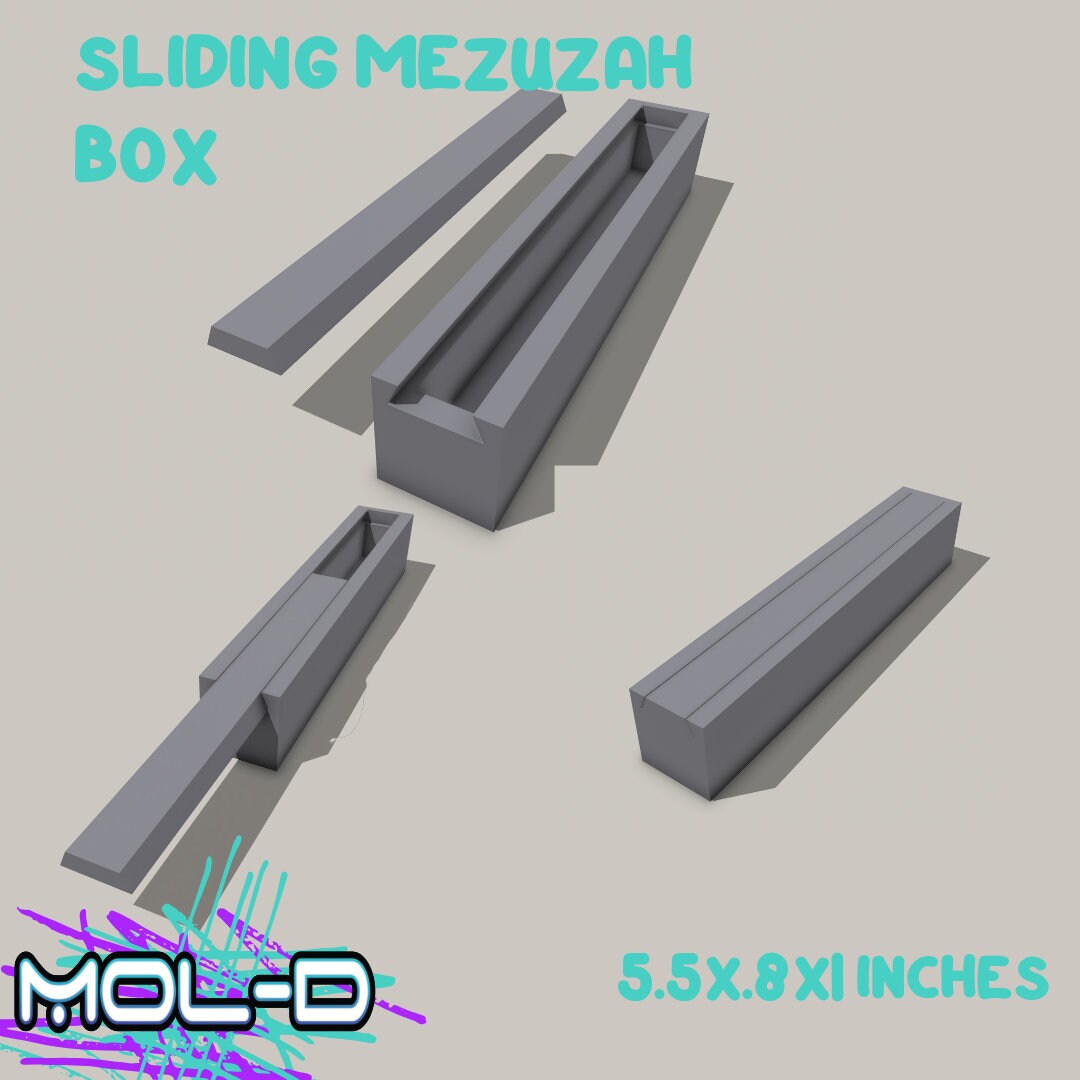 SLIDING MEZUZAH Box Silicone Mold 5 Inch Etsy