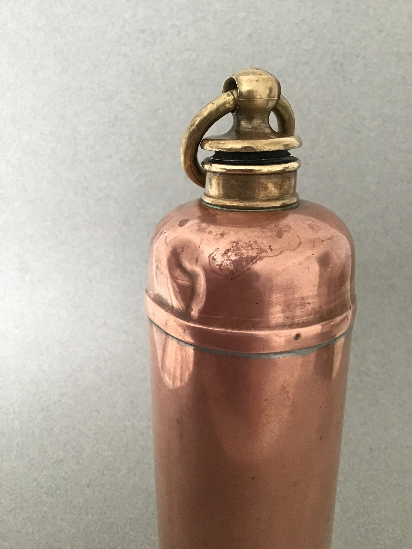 Antique Copper Hot Water/ Bed Warmer Bottle Brass Screw Cap Etsy