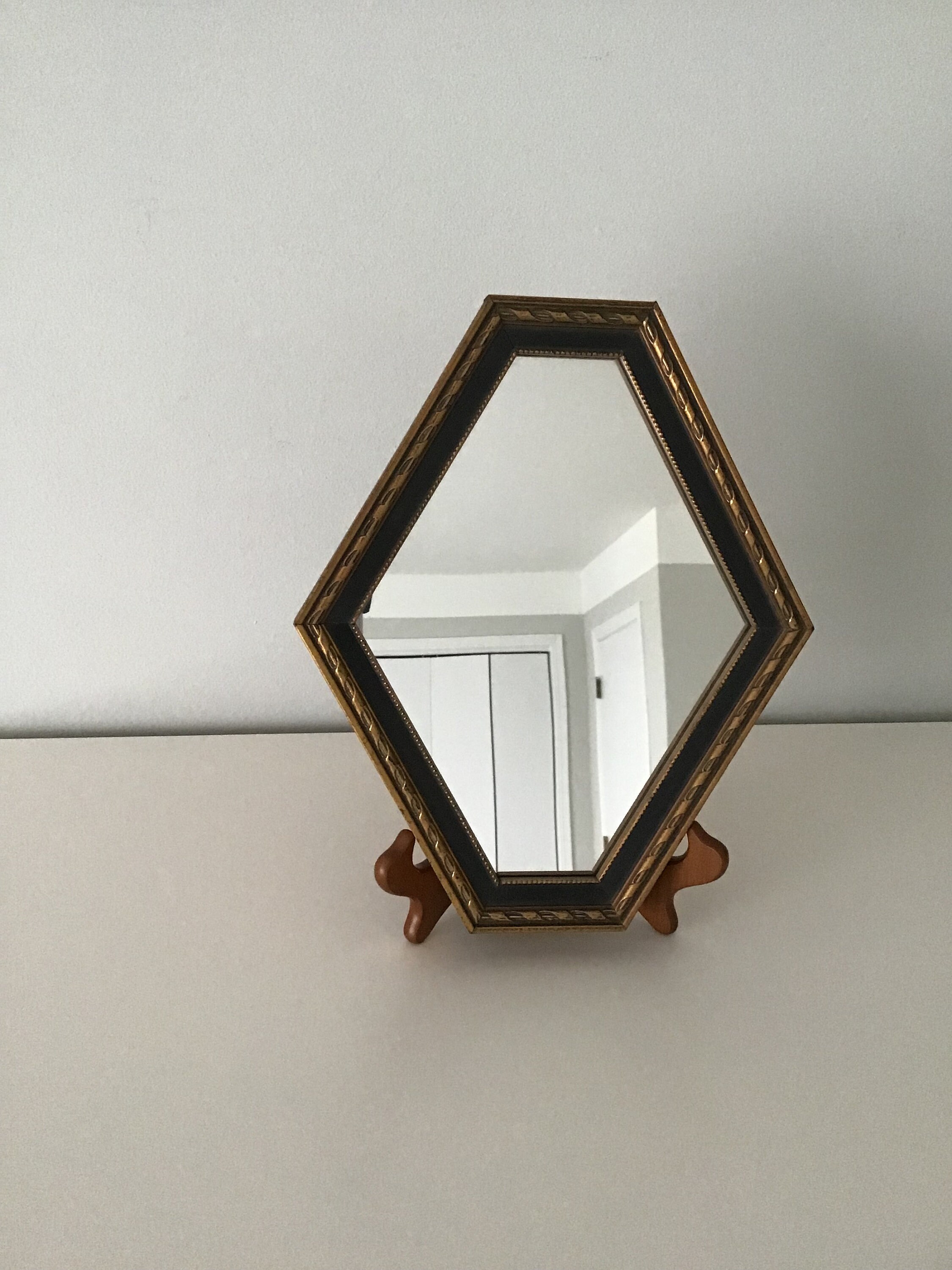 Vintage Gold Wall Hanging Mirror Trio Collection Mid Century -  Portugal