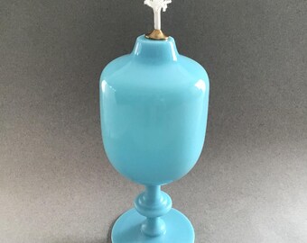 ブルーオパリンガラス蓋付き瓶 - Etsy 日本