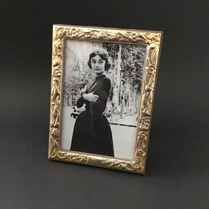 Italian Sterling Photo Frame of Floral Design,  Inspired by Art Nouveau style