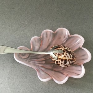 Vintage Handmade Cowrie Shell Spoon