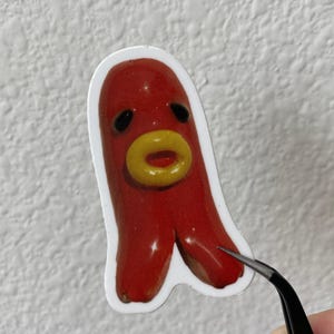 Octopus Sausage Vinyl Sticker - Bento Buddies Otto the Octopus