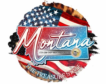 The Treasure State Vintage Souvenir Travel Patch by National Sportswear /& Emblem Montana