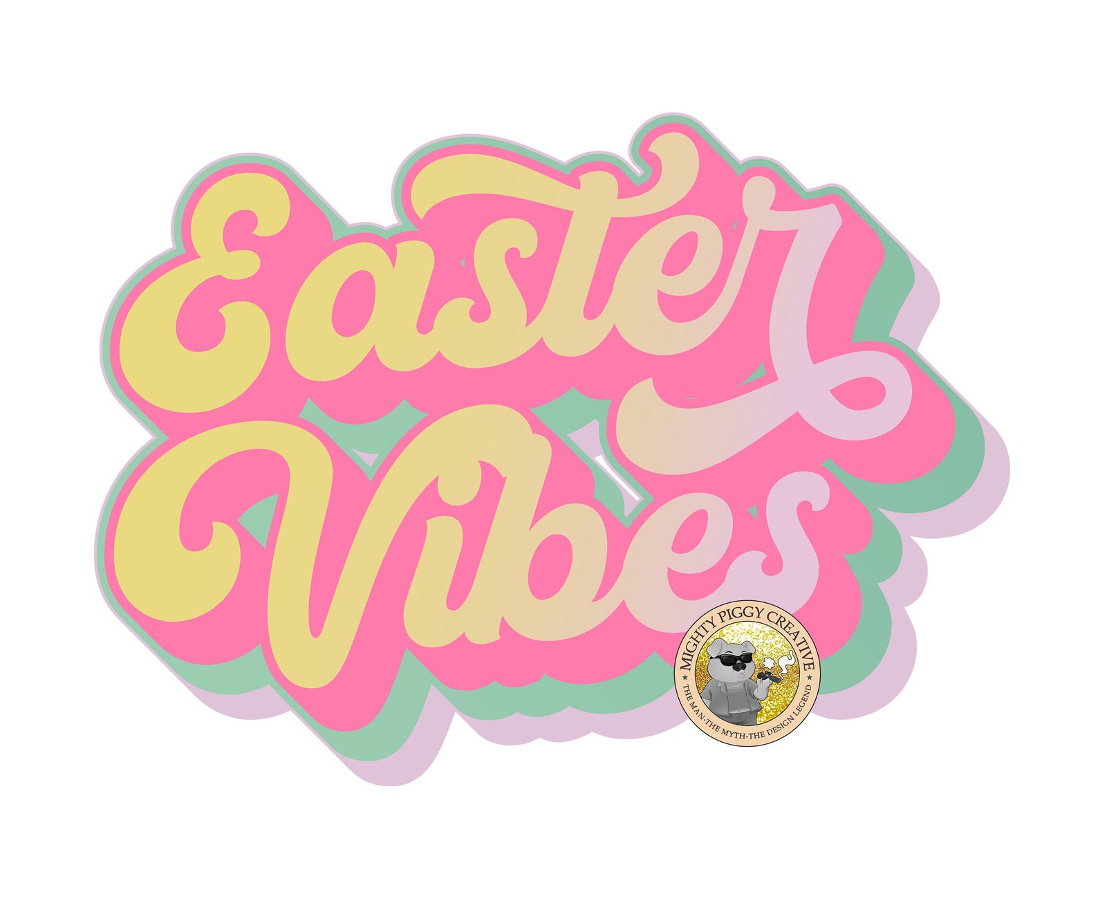 Retro Easter Vibes PNG Sublimation Designs Download Digital | Etsy