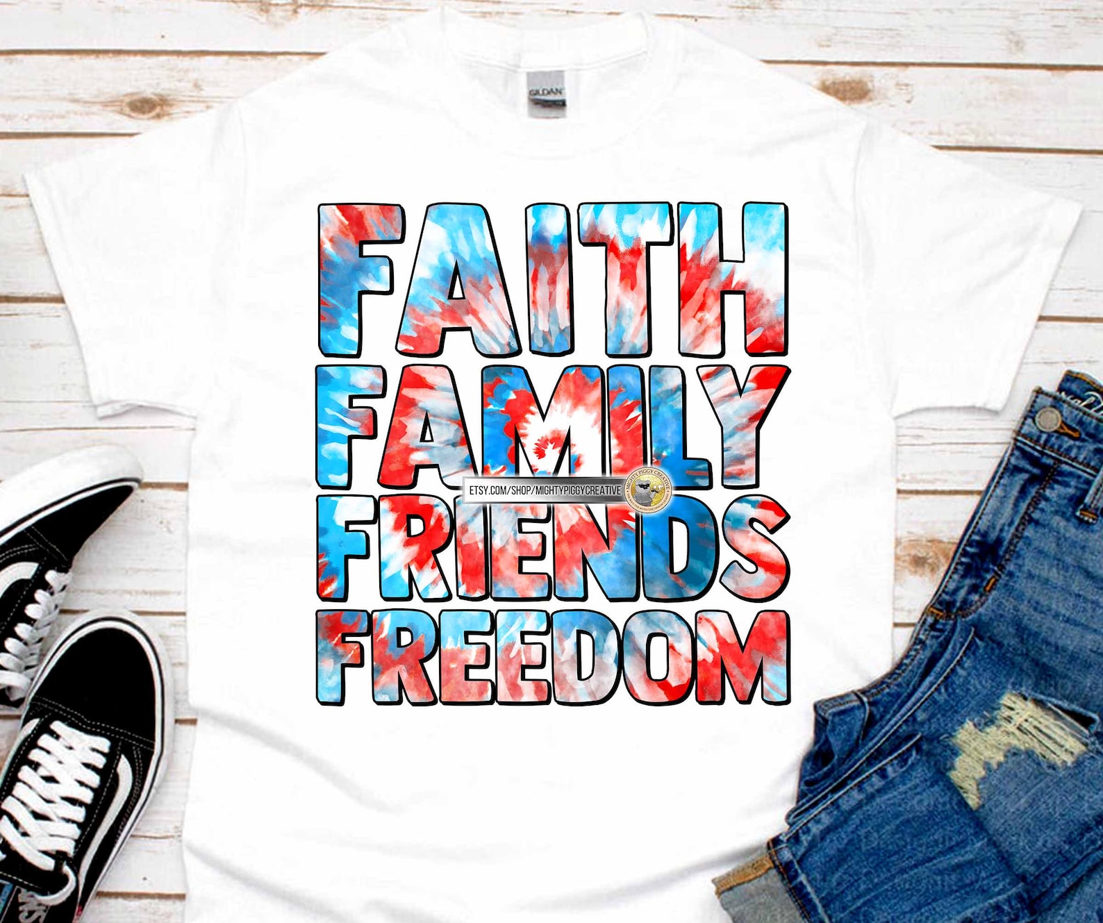 Faith Family Friends Freedom PNG Sublimation Design Digital Etsy