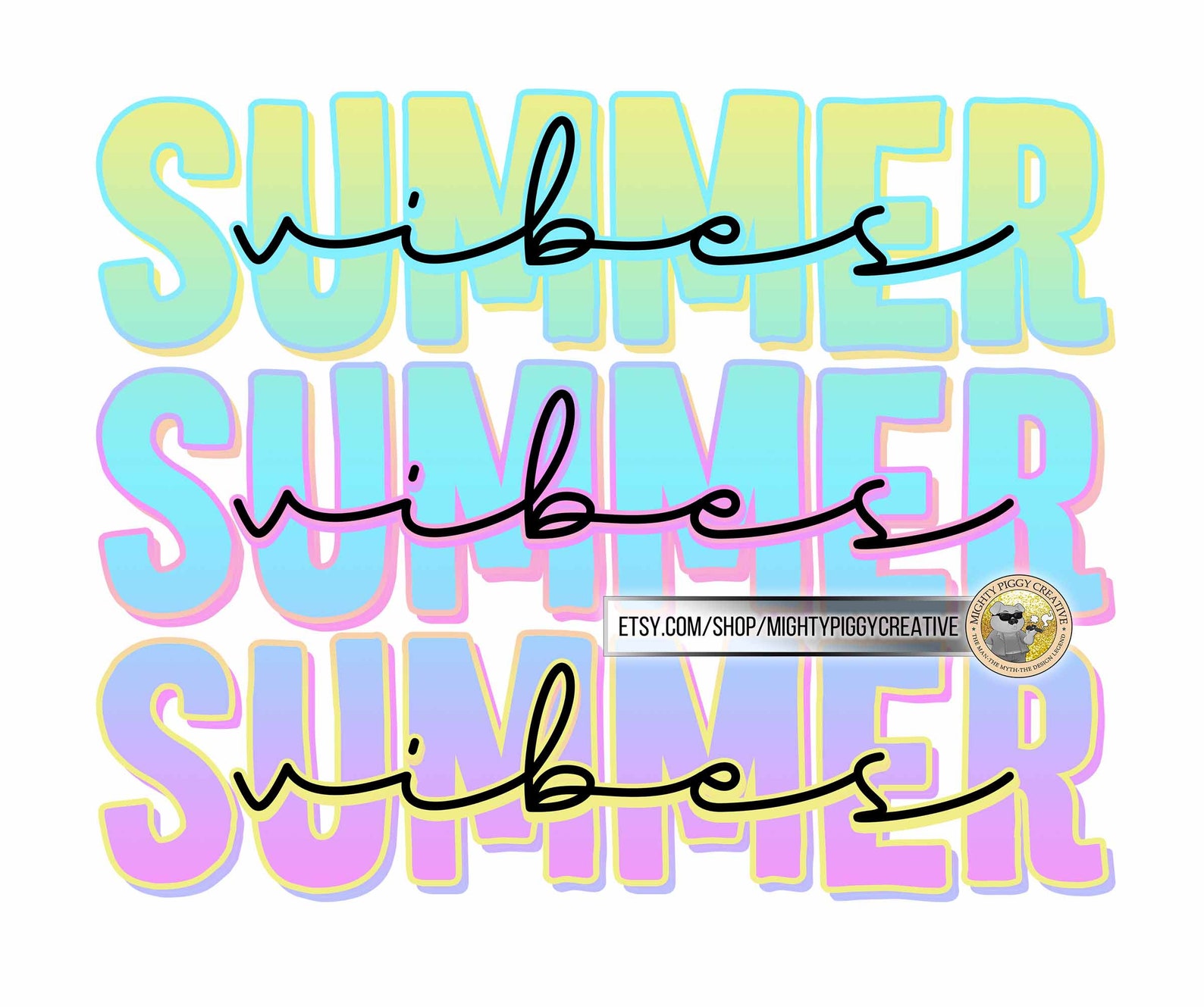 Download Summer Vibes PNG Sublimation Designs Download Digital | Etsy