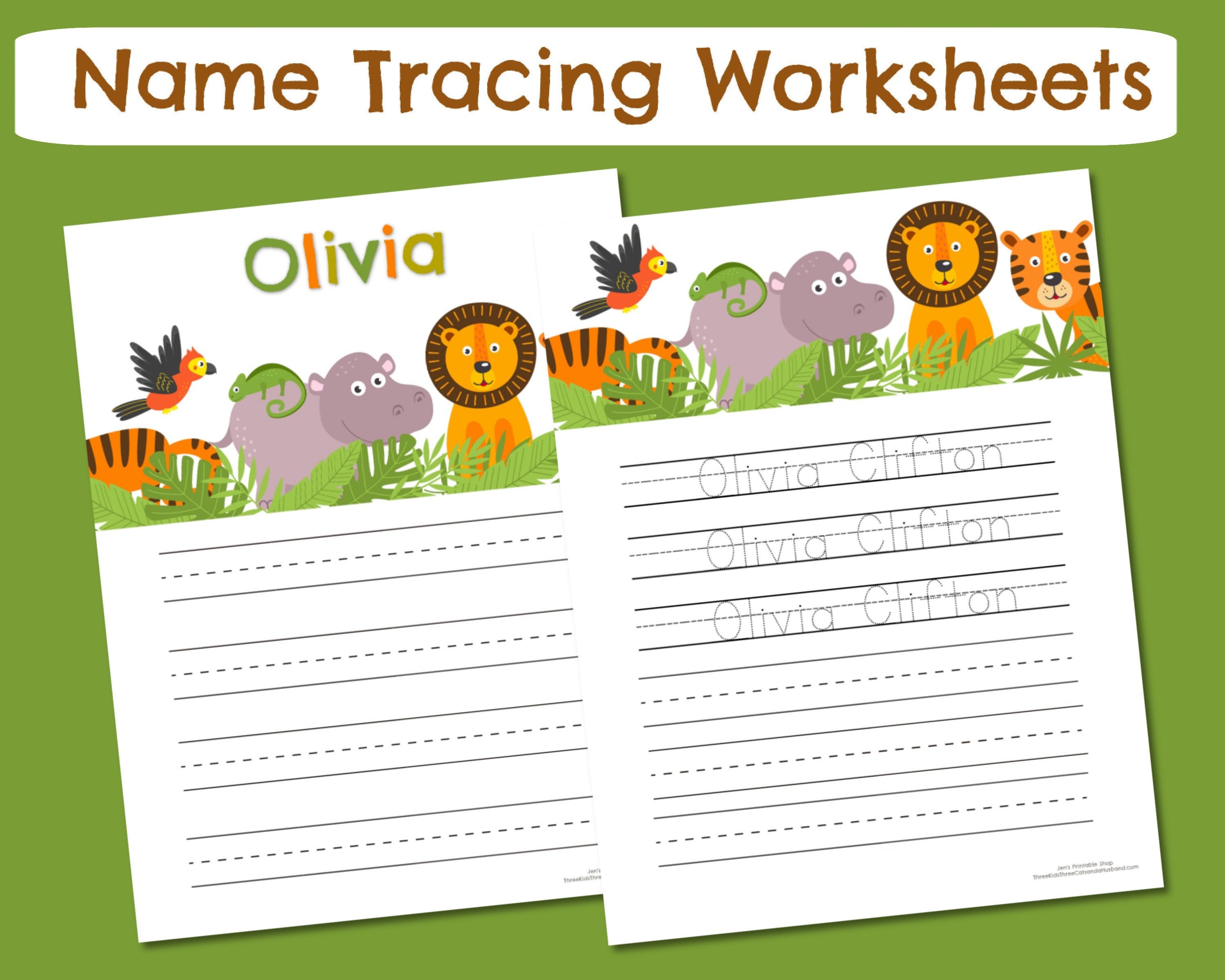 Learn to Write Name Editable Name Tracing Sheets Handwriting - Etsy