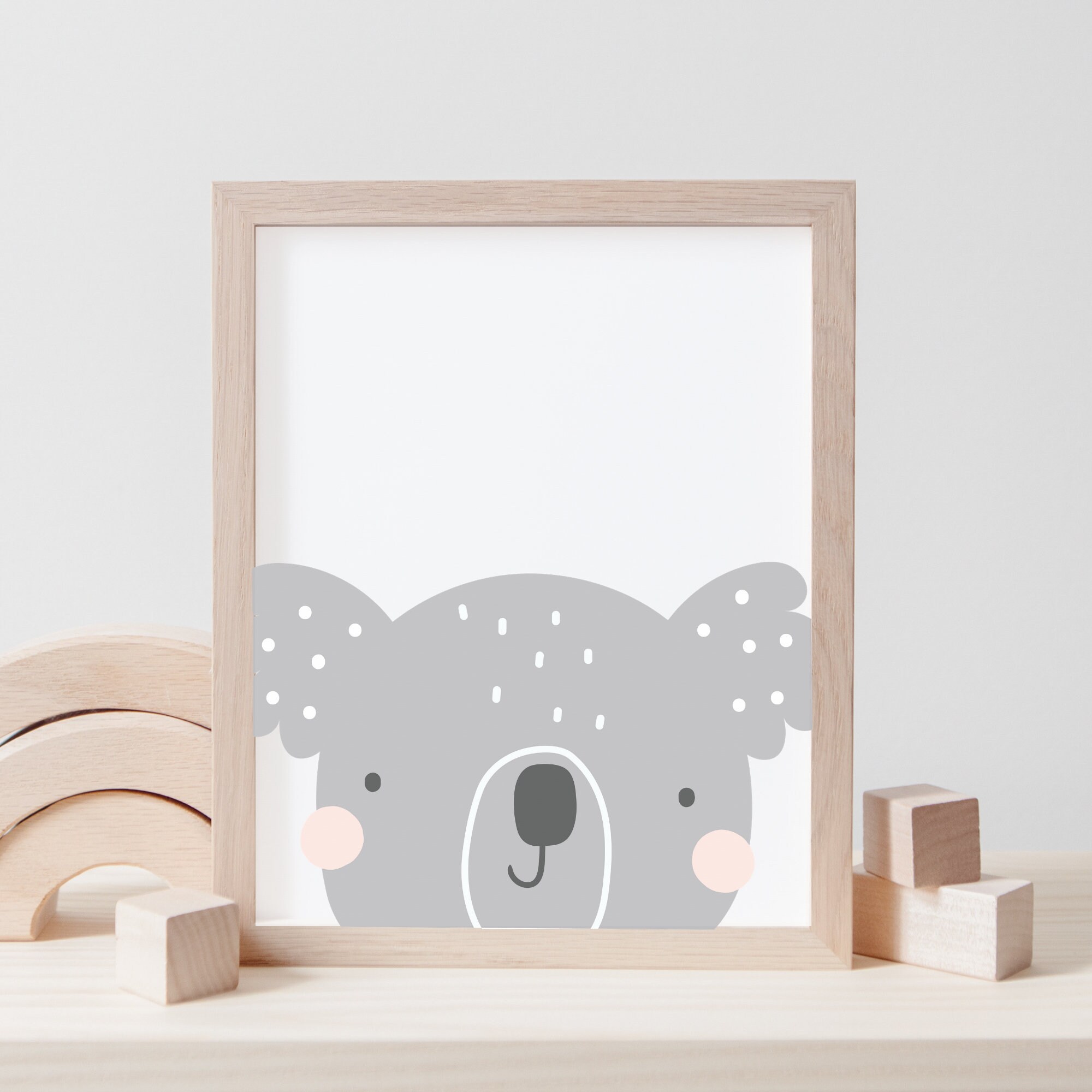 Baby Koala Print, Nursery Animal Decor, Nursery Wall Art, Baby Animal ...