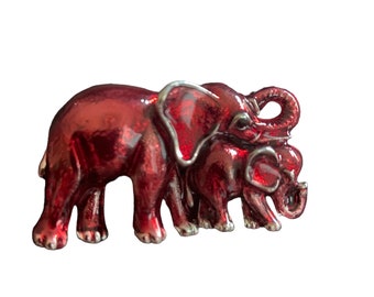 Elephant Brooch Womens Red Pin Delta Gift Girls Sorority Fashion Animal Mom Fun Jewelry Bridal Birthday Bachelorette Gift Jacket Pin Access