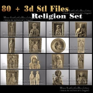 Más de 80 archivos stl 3d de religiones para grabado, máquinas enrutadoras CNC, carpintería -Descargar