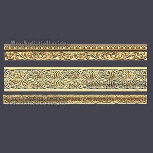 27 Horizontal Frieze 3D STL Models for CNC Carving Decor - Download image 10