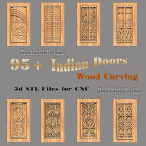 95+ indian 3d stl door relief models for woodworking on cnc routers - Download