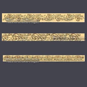 27 Horizontal Frieze 3D STL Models for CNC Carving Decor - Download image 2