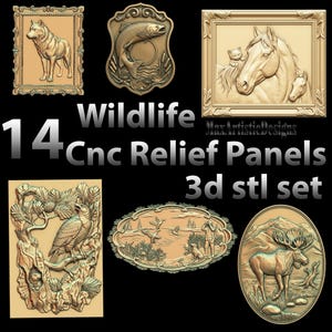 13+ Stl Wildlife CNC relief Panels for cnc routers 3d printers - Download