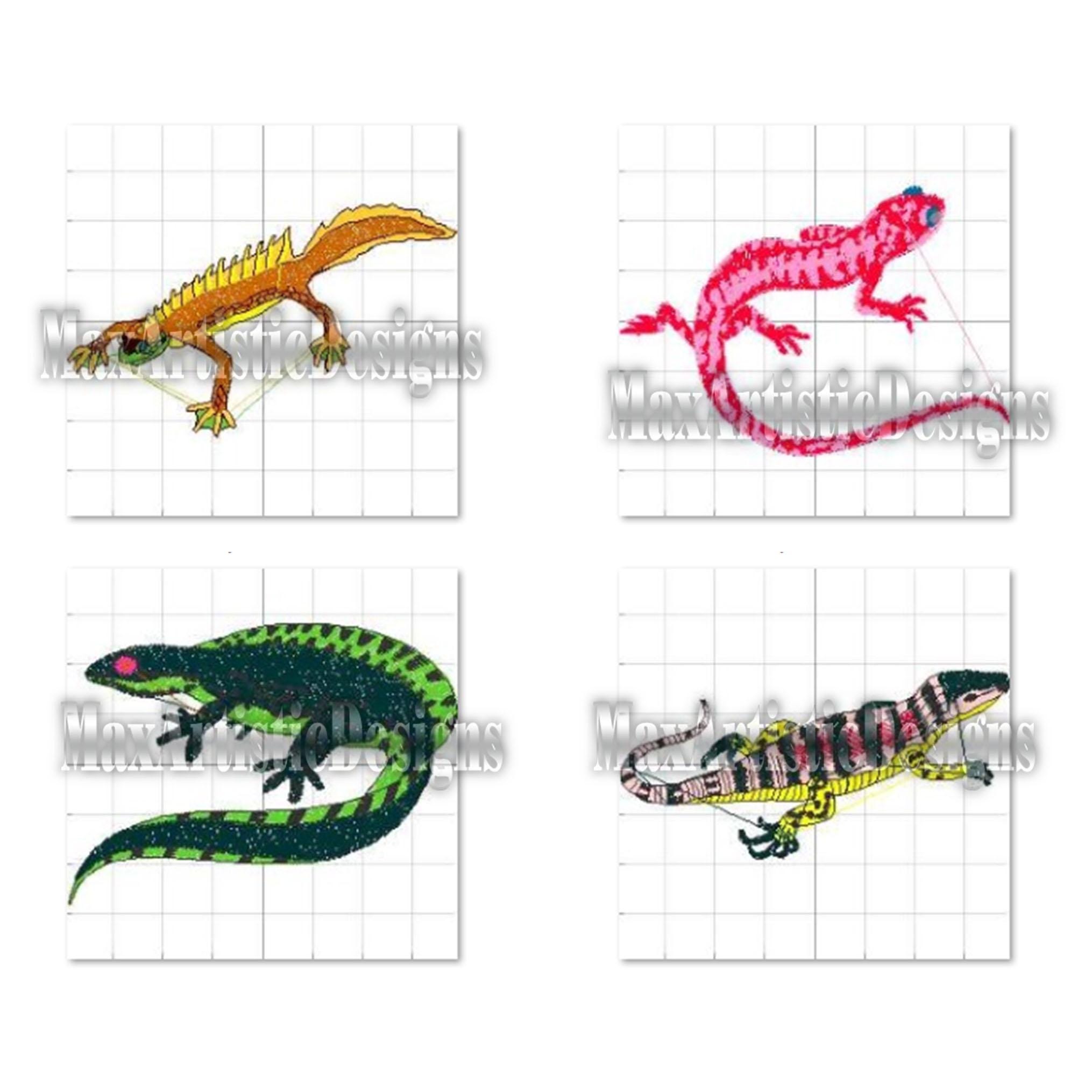 40+ Reptiles Embroidery Designs - Pes Embroidery Patterns - Download - Etsy