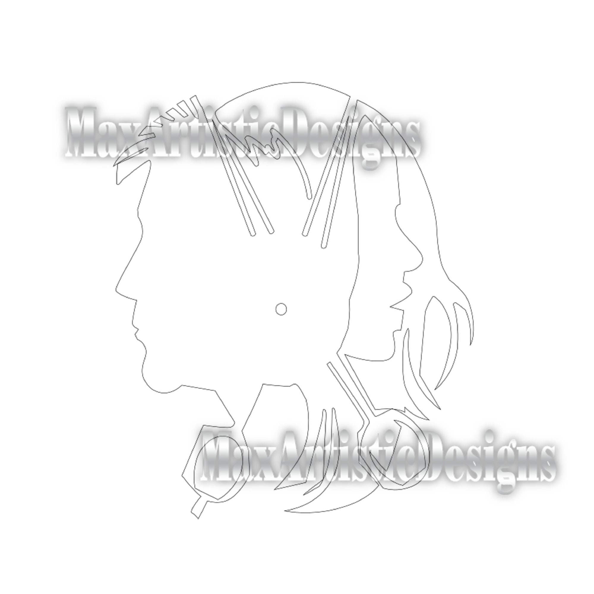 3 Cnc Barber Clocks Hair Dressing Dxf Eps Files for Plasma Laser Cut ...