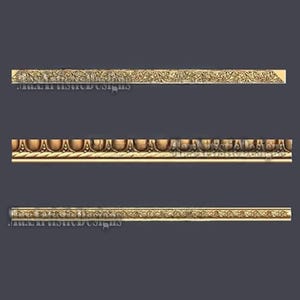 27 Horizontal Frieze 3D STL Models for CNC Carving Decor - Download image 3