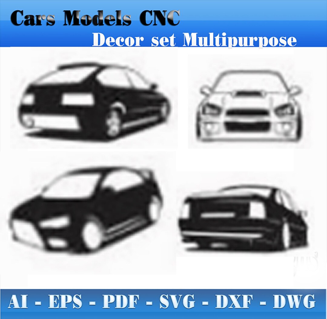 Cars Models Cdr Dxf Files for Cnc Laser Cut, Plasma Router, Laser ...