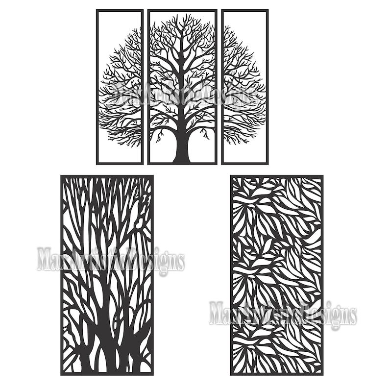 Tree Panel Pattern 22+ CNC Tree Panel Vectors - Laser, Plasma, Router Cut Files - Download ...