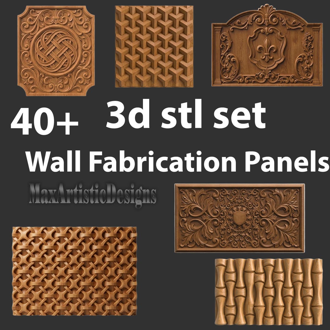 40+ Wall Fabrication Decor Panels for Cnc Router Carving - Download - Etsy