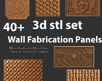 Más de 40 paneles decorativos para la fabricación de paredes mediante fresadora CNC - Descargar