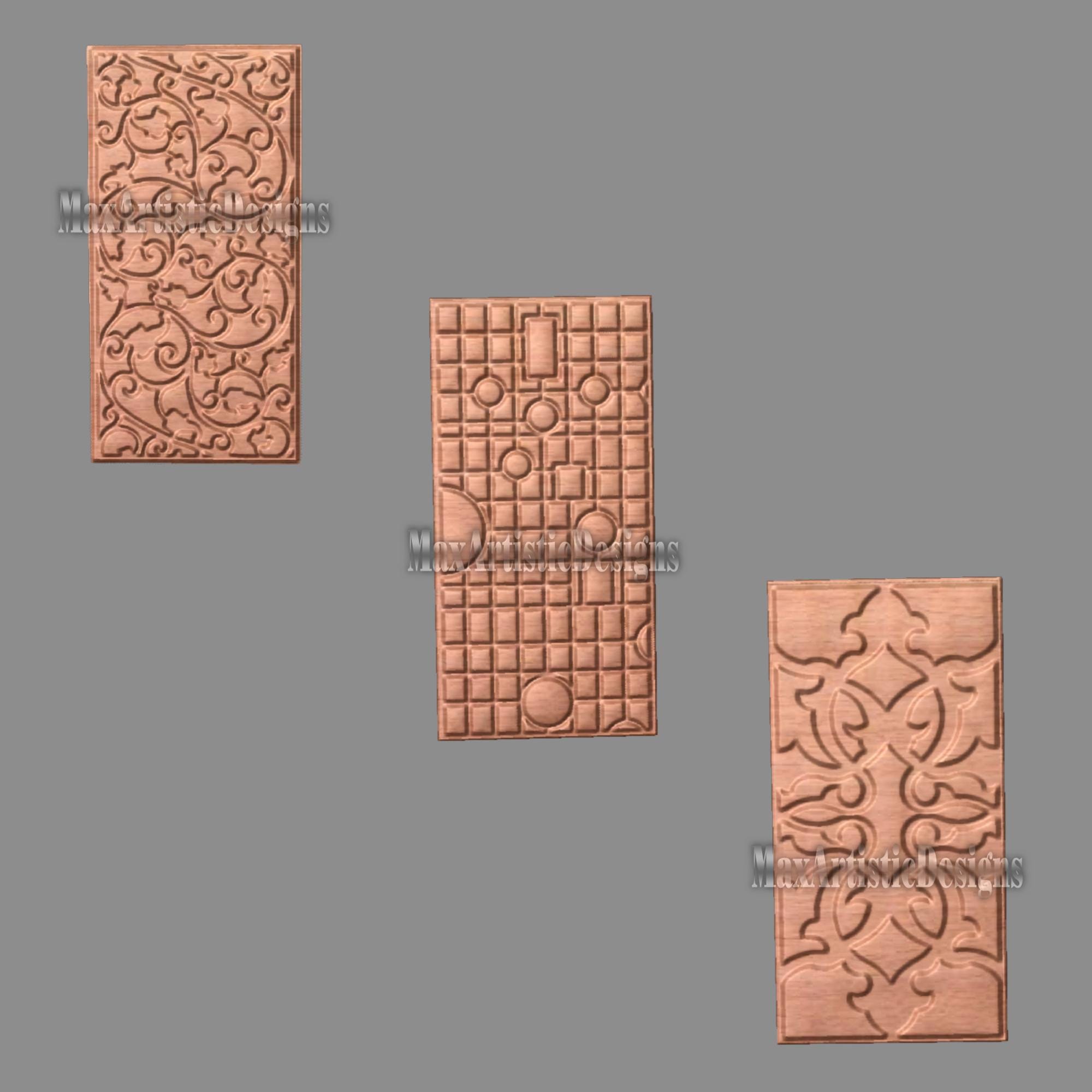 24 Fabrication Door Panels 3d Stl Models Set for Cnc Router Machines ...