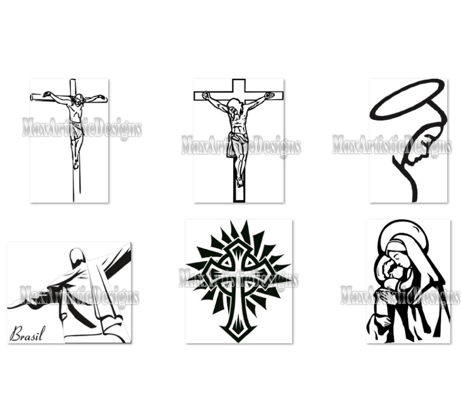 55+ Jesus Christ and Cross Cnc Vector Religious Frames Dxf Cdr Svg ...