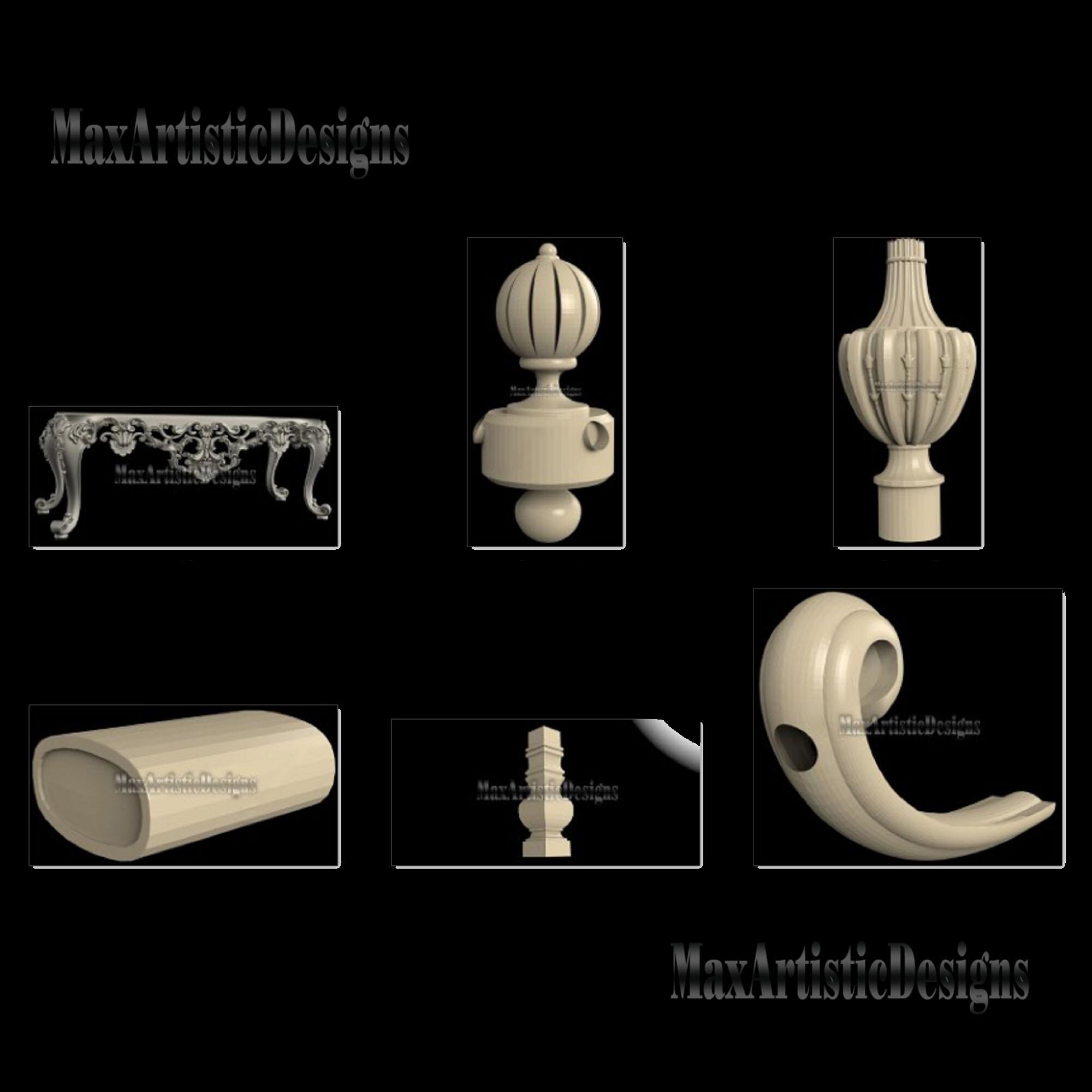 30+ Table 3D STL Models Art for CNC Router & 3D Printer - Download - Etsy