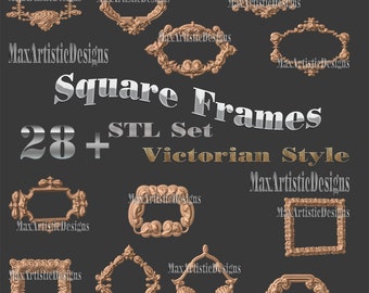28+ Victorian 3d stl portrait Frame Models for CNC Router 3D Printers - Download