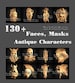 130+ 3d stl models Faces, masks, antique characters relief engraving carving files for cnc machines 3d printers - digital download 