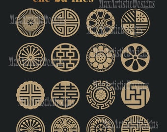 150+ round cnc vectors windows doors-home deco dxf ai for laser cut files -Download