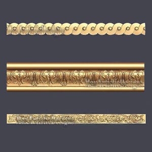 27 Horizontal Frieze 3D STL Models for CNC Carving Decor - Download image 4