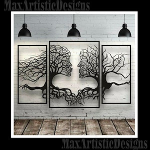 Model Vector Man Woman Trees Wall Decorative File Dxf Svg Cdr - Etsy