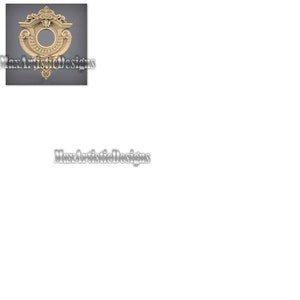 May include: Two decorative wooden carvings. One is a circular compass design with an anchor, numbers, and text. The other is an ornate, oval-shaped frame with a central opening. The text "MaxArtisticDesigns" is also visible.