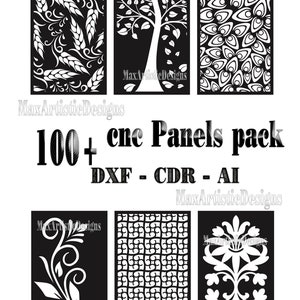 110+ dxf cdr tree panels roses / frames for plasma laser & router cut  files tested cnc -Download