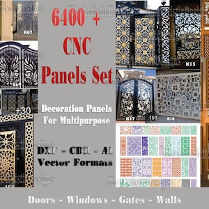 6600+ decorative wall windows doors -2d dxf files for cnc, plasma router, laser cut tested -Download
