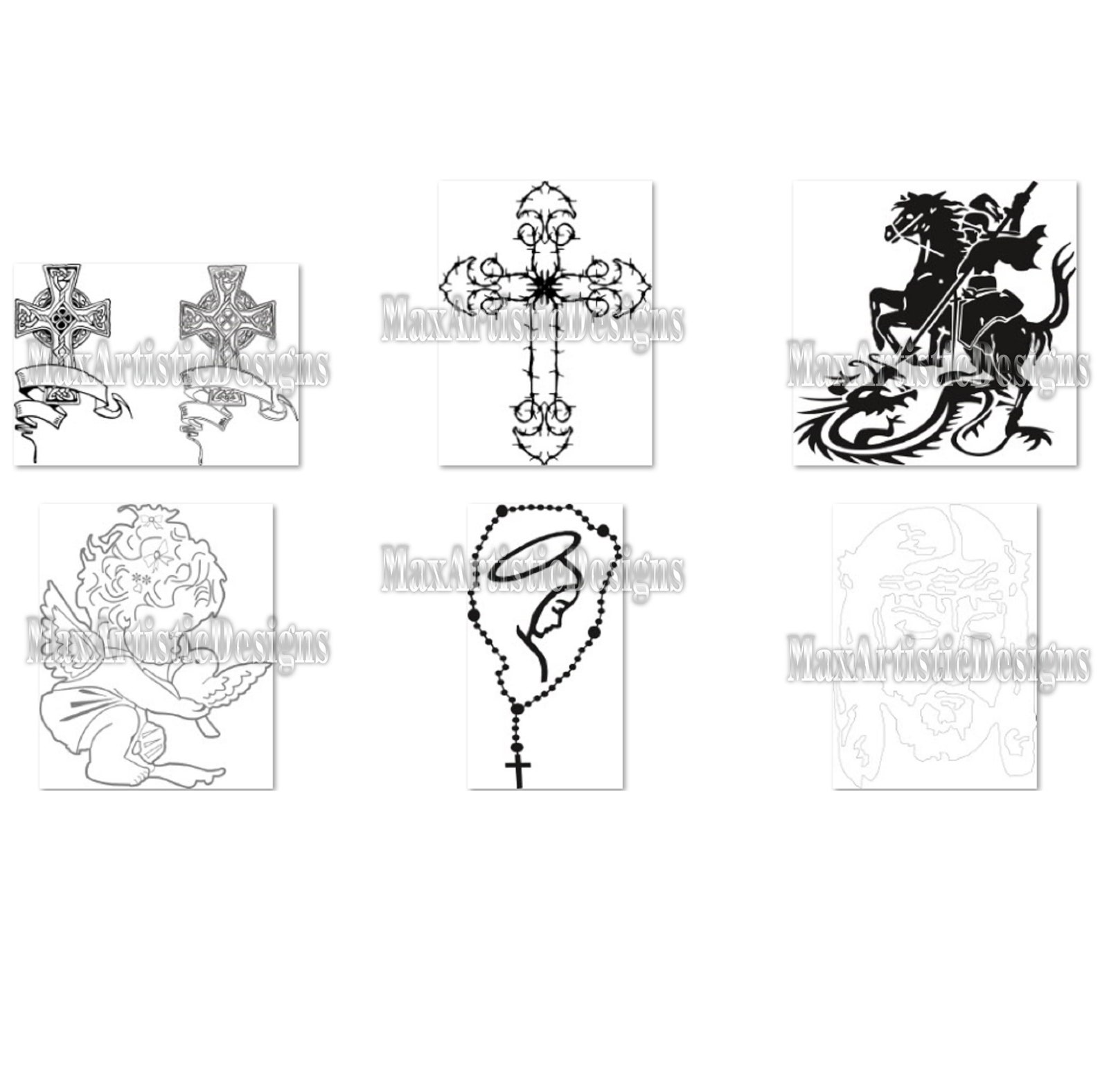 55+ Jesus Christ and Cross Cnc Vector Religious Frames Dxf Cdr Svg ...