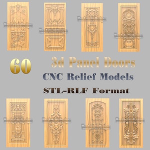 58+ CNC Engraving Designs for Wooden Doors - ArtCAM 3D STL & RLF File - Download