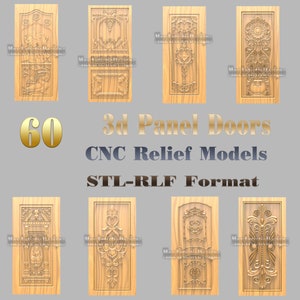 58+ CNC Engraving Designs for Wooden Doors - ArtCAM 3D STL & RLF File - Download