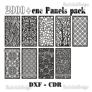 2900 + cnc vector 3d 2d panels decor in dxf cdr pdf formats for laser cnc plasma cut  -Download
