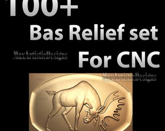 100 3D STL-reliefpaneler naturhistoriskt för CNC-snideri - Ladda ner
